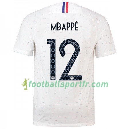Tenue France Mbappe 12 Exterieur Coupe du monde 2018 Maillot de Foot